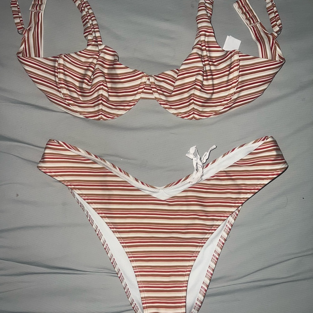 Striped Bikini Set